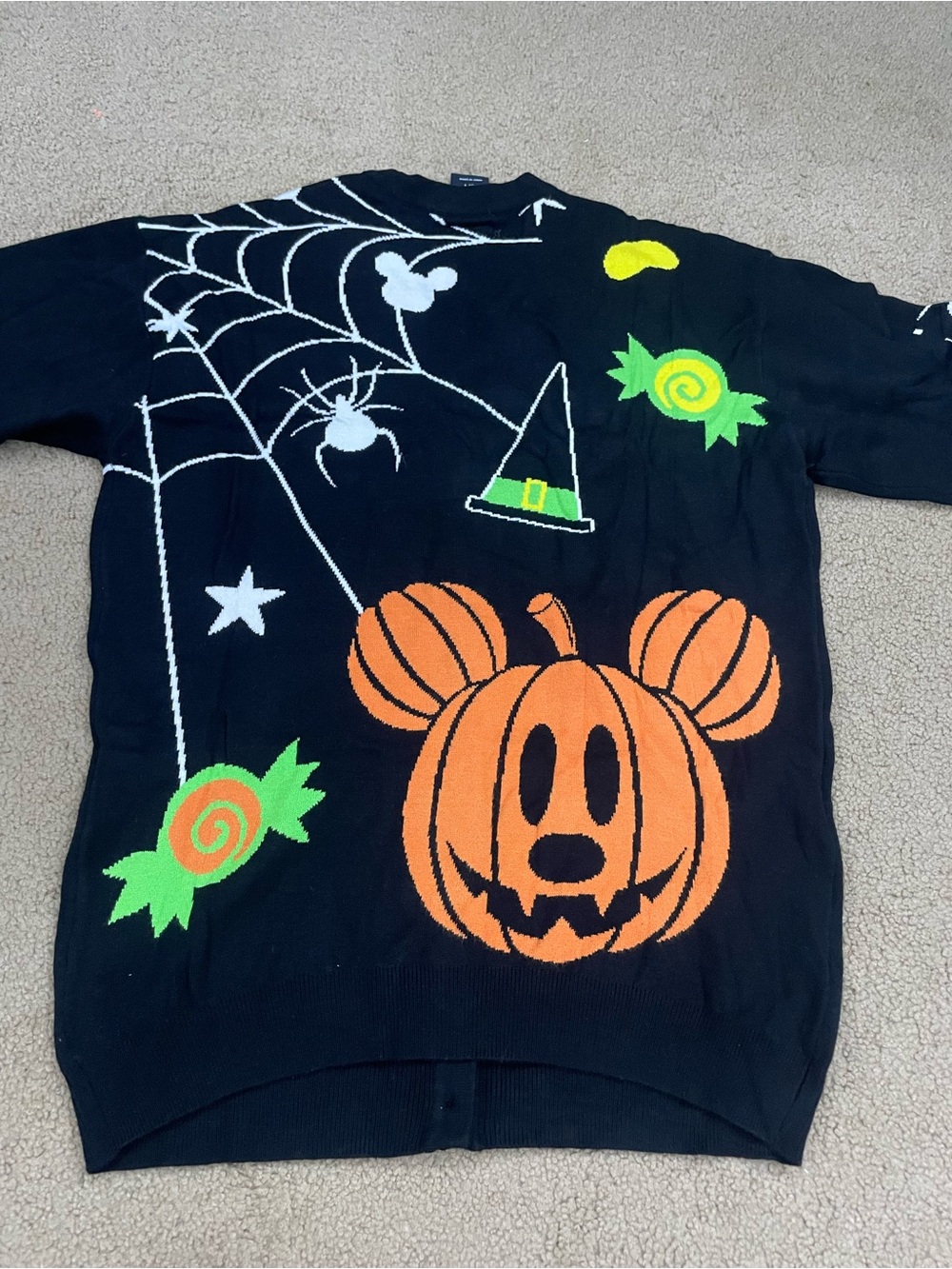 Disney women’s Black Halloween Mickey Cardigan - Picture 6 of 6